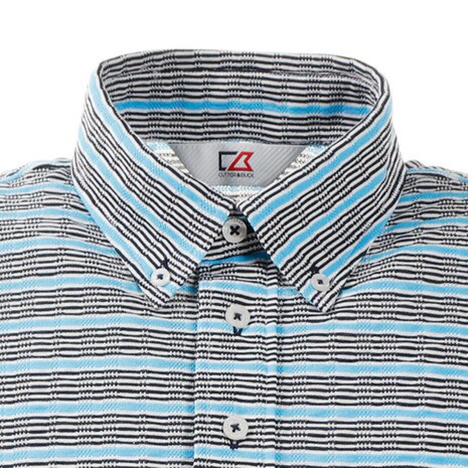 カッターアンドバック(CUTTER&BUCK) ゴルフウェア サッカーボーダーBDカラーシャツ CGMPJA38-BL00 (メンズ)