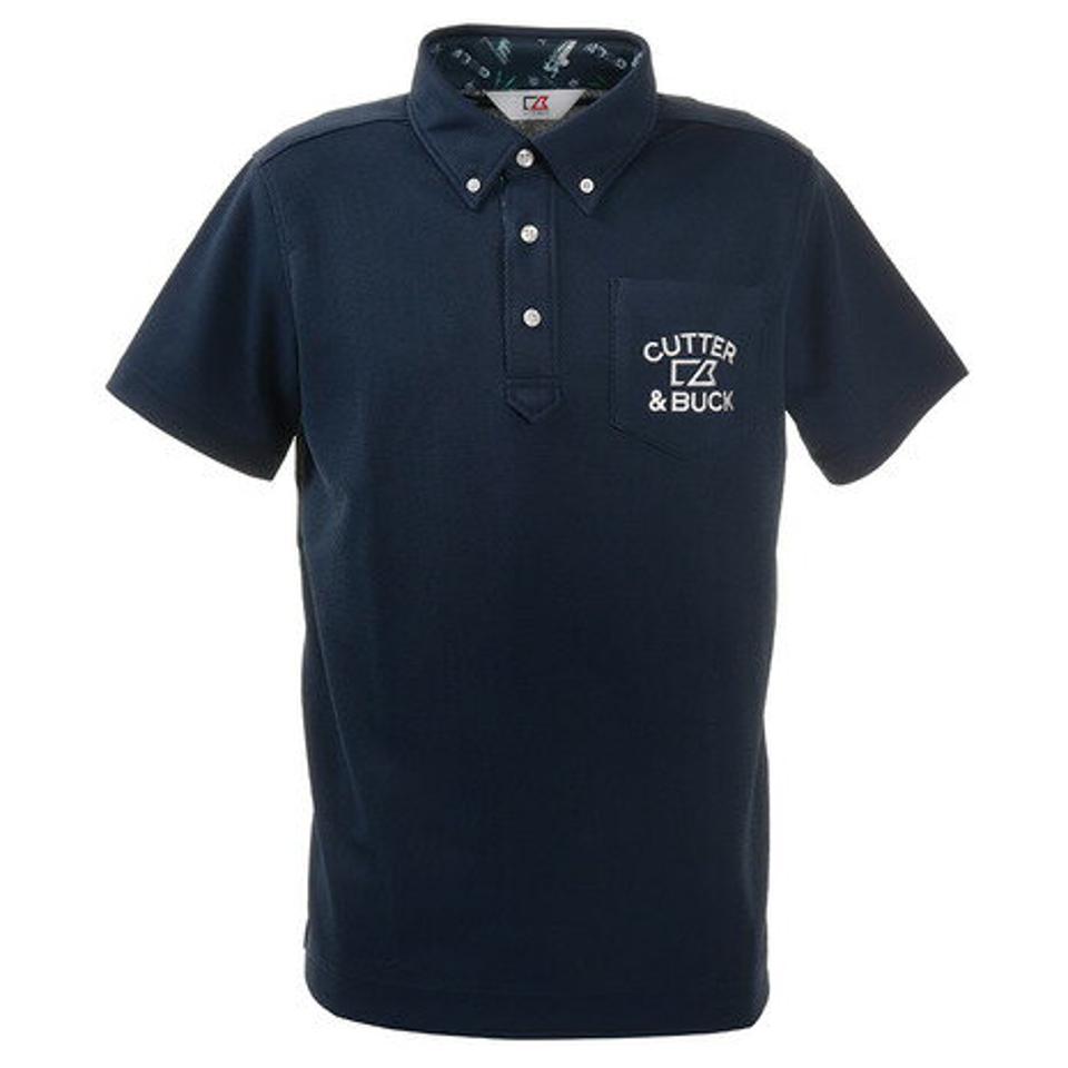 カッターアンドバック(CUTTER&BUCK) ゴルフウェア ビックハニカムBDカラーシャツ CGMPJA37-NV00 (メンズ)