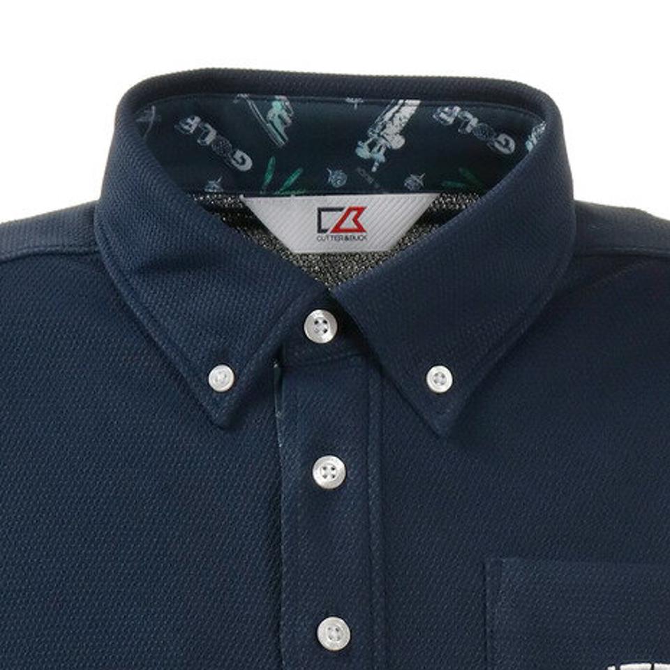 カッターアンドバック(CUTTER&BUCK) ゴルフウェア ビックハニカムBDカラーシャツ CGMPJA37-NV00 (メンズ)