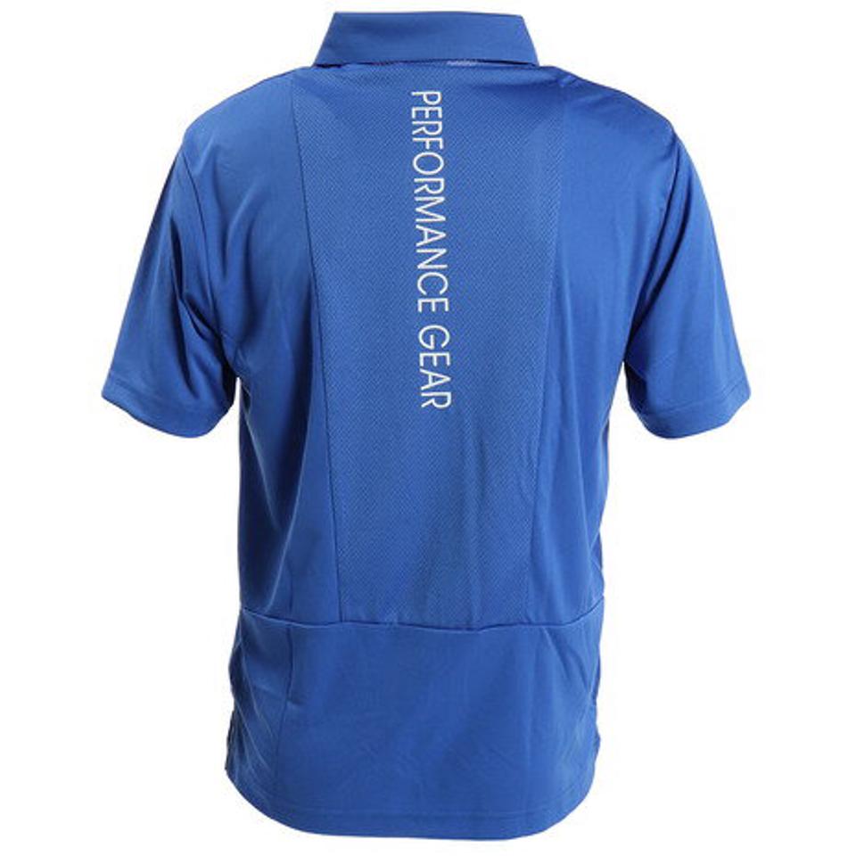 パフォーマンスギア(PG) ゴルフウエア メンズ バックロゴメッシュポロシャツ PGLS-2002 BLU (メンズ)