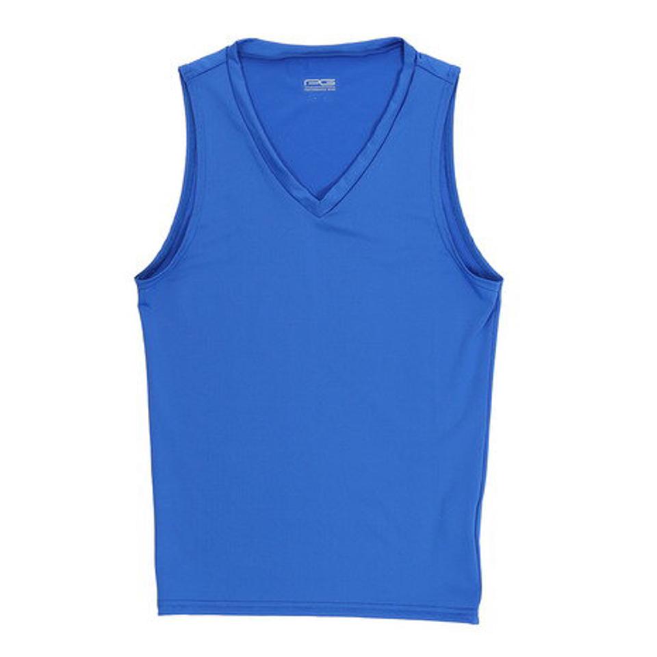 パフォーマンスギア(PG) サッカー ウェア メンズ ストレッチVネックノースリーブ インナーシャツ 741PG9ES4538 BLU ノースリーブ タンクトップ シャツ (メンズ)
