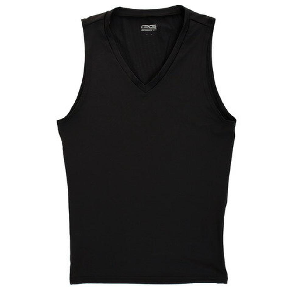 パフォーマンスギア(PG) サッカー ウェア メンズ ストレッチ Vネックノースリーブ 741PG9ES4538 BLK タンクトップ シャツ (メンズ)