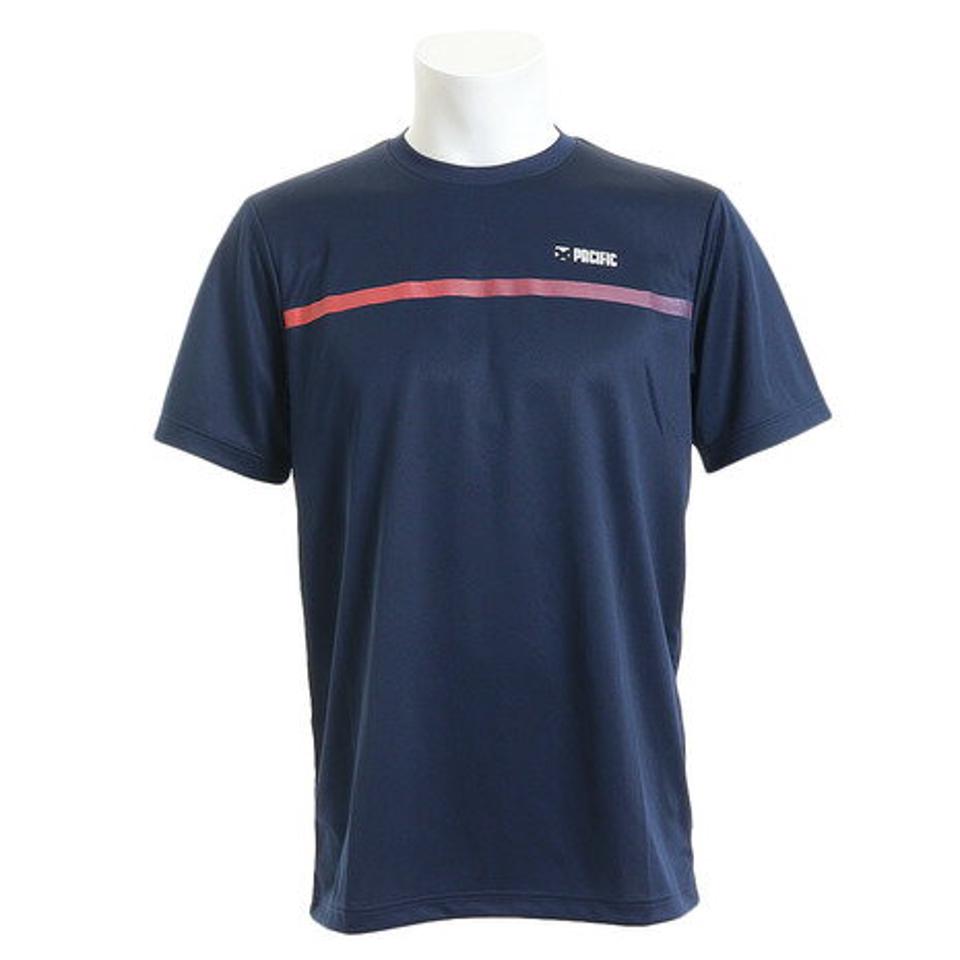 パシフィック（PACIFIC） テニス Tシャツ メンズ 半袖 ドライプラス PT19FM601 NVY （メンズ）