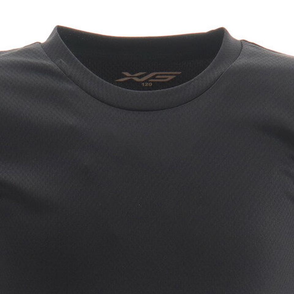 エックスティーエス(XTS) 野球 アンダーシャツ 半袖 ジュニア シャインブロック インナー シャツ 724G8CD2517 黒 (キッズ)