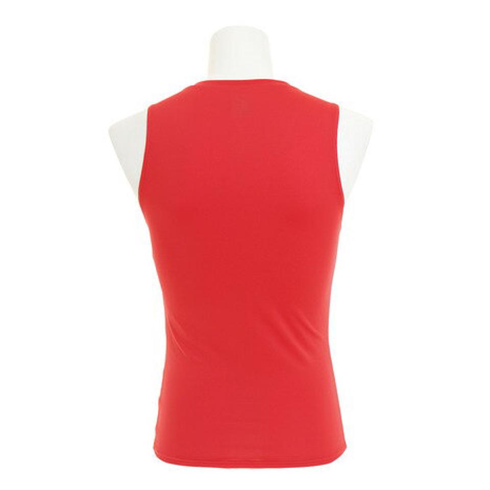 デュアリグ(DUARIG) サッカー ウェア メンズ ストレッチ Vネックノースリーブ 741D7ES3038 RED ノースリーブ タンクトップ シャツ (メンズ)
