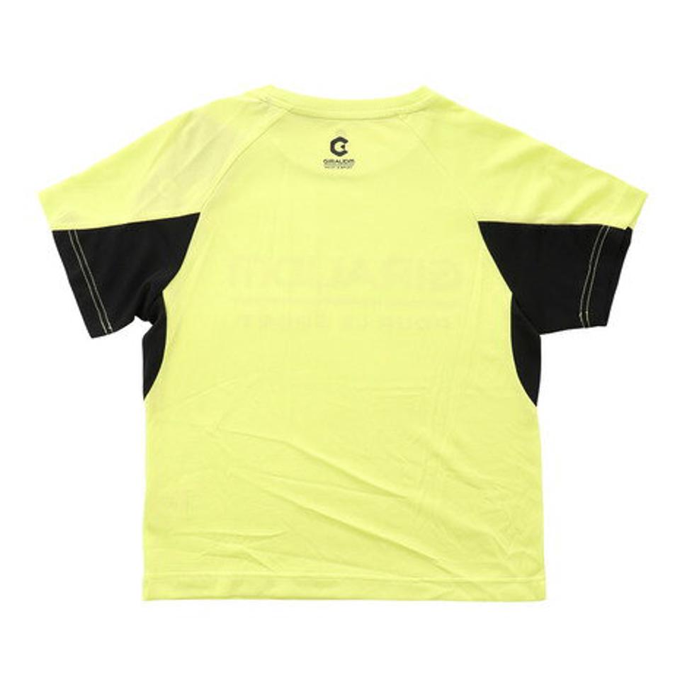 ジローム(GIRAUDM)(キッズ)ドライ 吸汗速乾 UVカット ジュニア Tスーツ 865GM1CD6723 YEL Tシャツ&ハーフパンツセット