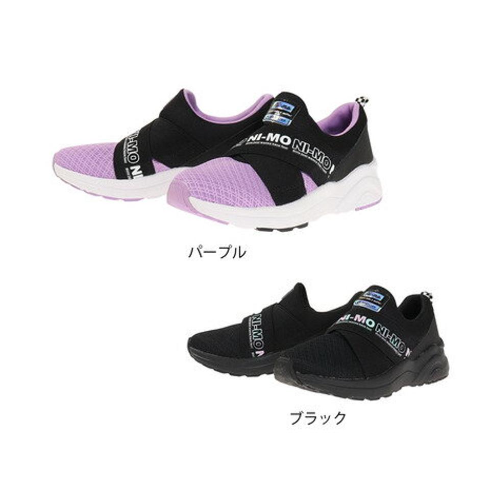 ムーンスター（MoonStar）（キッズ）スニーカー ジュニア 紫 黒 ニーモ NM J070 パープル ブラック 12296496 12296499