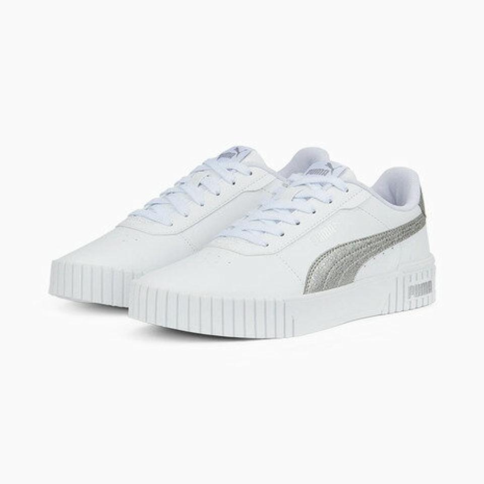 プーマ（PUMA） キャリーナ 2.0 ディストレスト ホワイト シルバー 白 38762202 スニーカー スポーツシューズ カジュアル 厚底 ローカット 運動 （レディース）