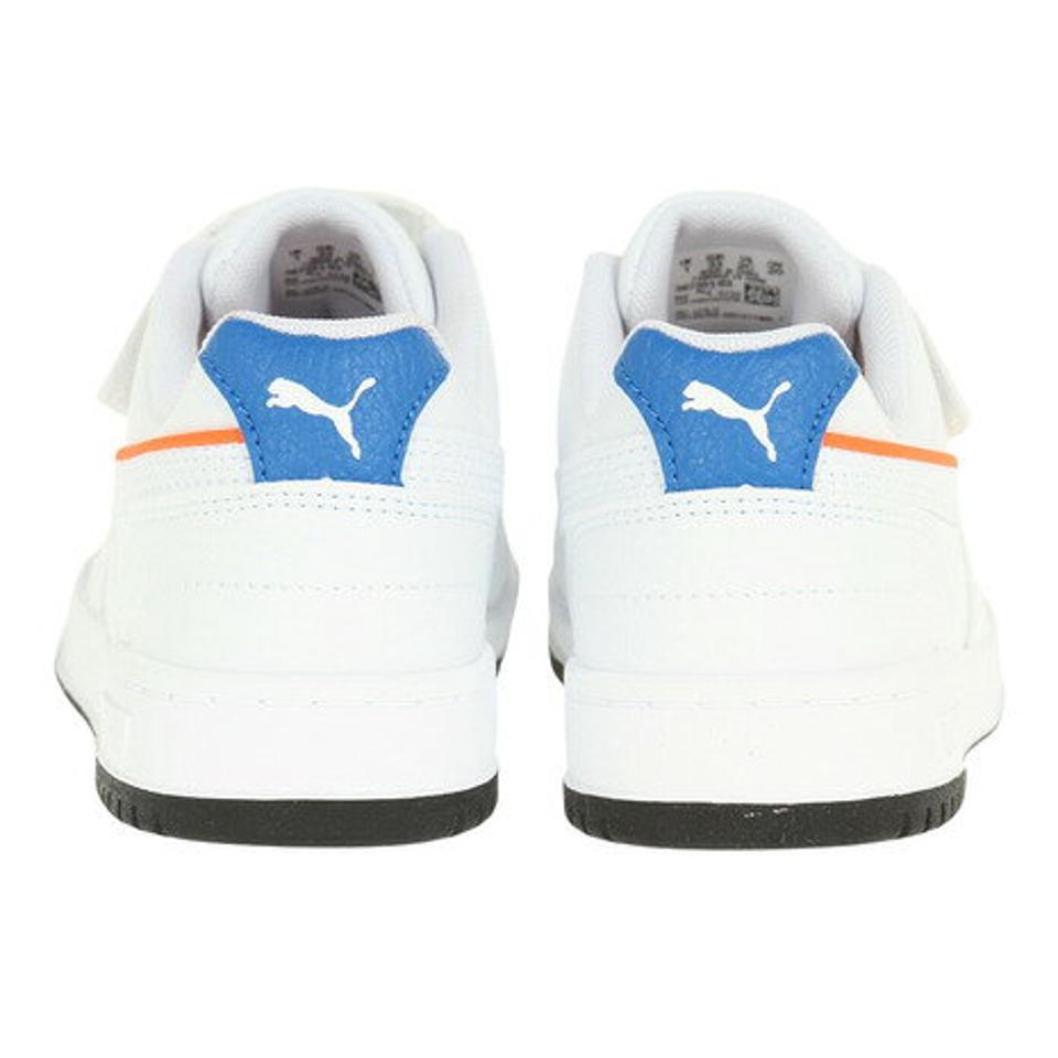 【20%OFFクーポン対象！5/25まで】プーマ（PUMA）（キッズ） ジュニア スニーカー 白 黒 RBD ゲーム ロウ AC PS ホワイト ブラック 387351