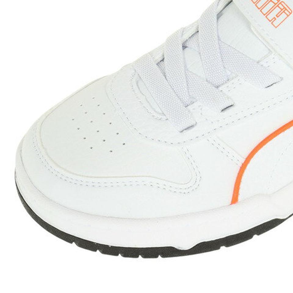 【20%OFFクーポン対象！5/25まで】プーマ（PUMA）（キッズ） ジュニア スニーカー 白 黒 RBD ゲーム ロウ AC PS ホワイト ブラック 387351