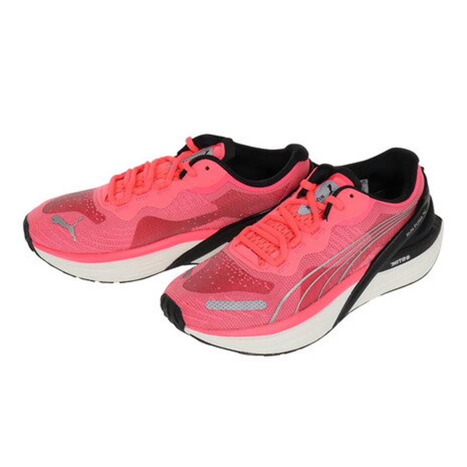 プーマ（PUMA）（レディース）ランニングシューズ 37617107 ランダブルエックス ニトロ ピンク レディース スニーカー