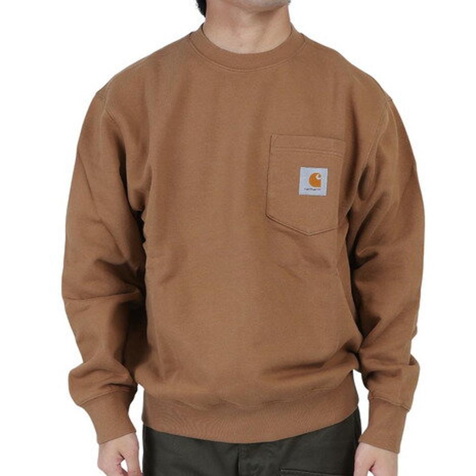 カーハート（CARHARTT）（メンズ）ポケット付きスウェットシャツ I0309030W067 22FW
