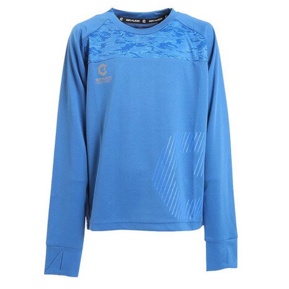 ジローム(GIRAUDM) サッカーウェア ジュニア 長袖プラクティスシャツ 742GM1SD7669 BLU (キッズ)