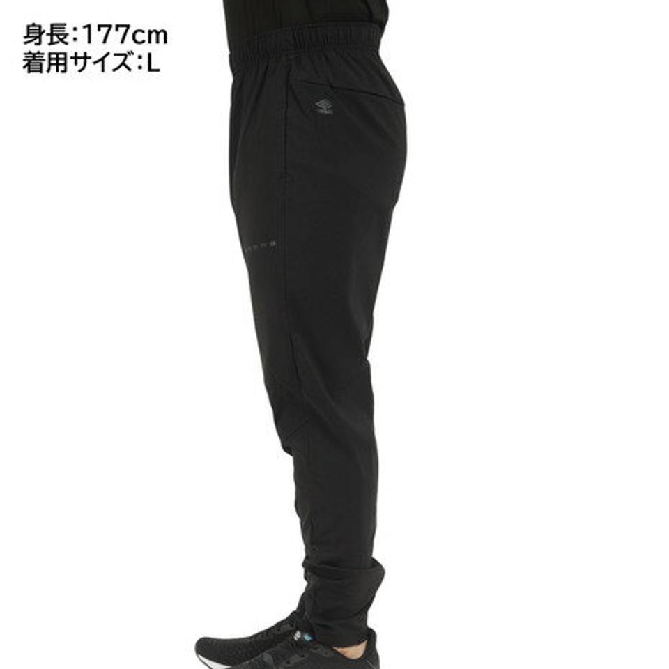 アンブロ(UMBRO)(メンズ)サッカーウェア ラインドクロスパンツ UUUUJG31 BLK