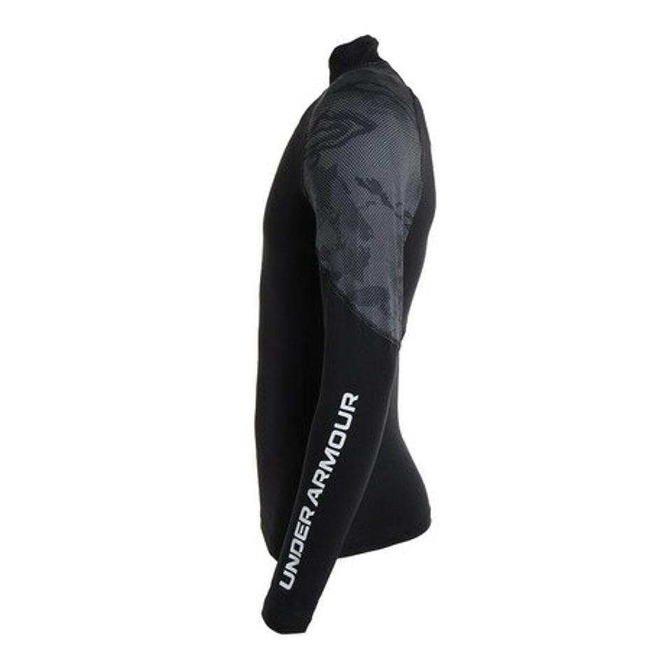アンダーアーマー(UNDER ARMOUR)(メンズ)着圧 長袖 コールドギアアーマー モック ノベルティ シャツ 1375530 001 速乾