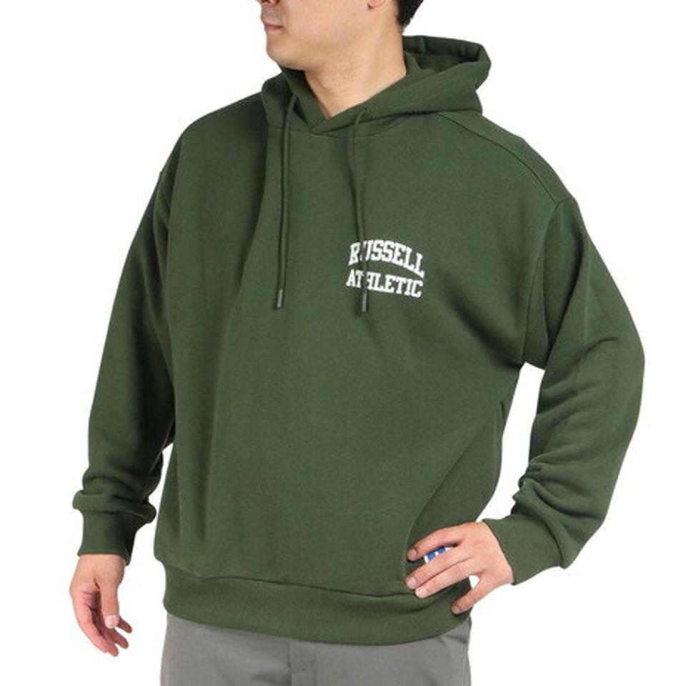 【10%OFFクーポン対象！8/10まで】ラッセル（RUSSELL）（メンズ）HIGH COTTON SW パーカー RBM22F0005 GRN