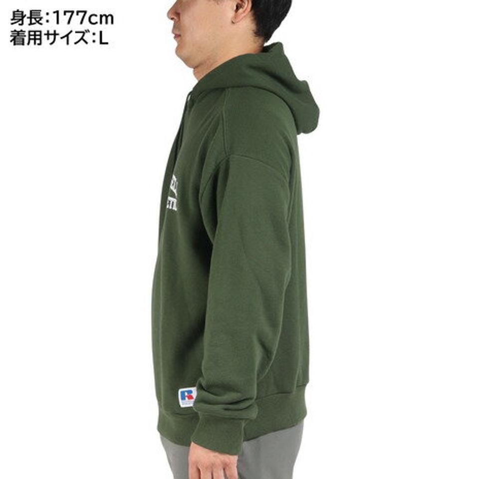 【10%OFFクーポン対象！8/10まで】ラッセル（RUSSELL）（メンズ）HIGH COTTON SW パーカー RBM22F0005 GRN