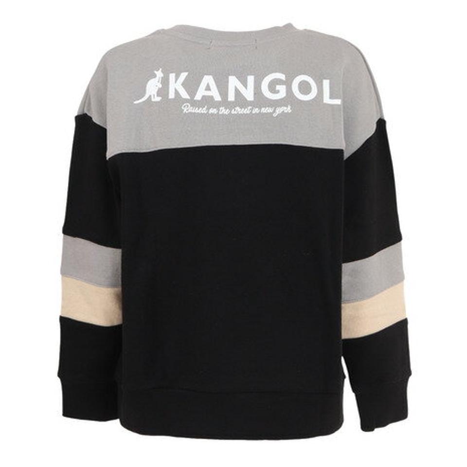 カンゴール(KANGOL)(キッズ)裏毛 切替トレーナー 885234 BLK