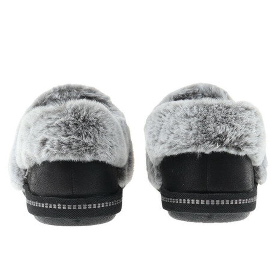 スケッチャーズ（SKECHERS）（レディース）スリッポン ボアシューズ コージーキャンプファイヤー COZY CAMPFIRE ブラック キャメル 167622 フェイクファー