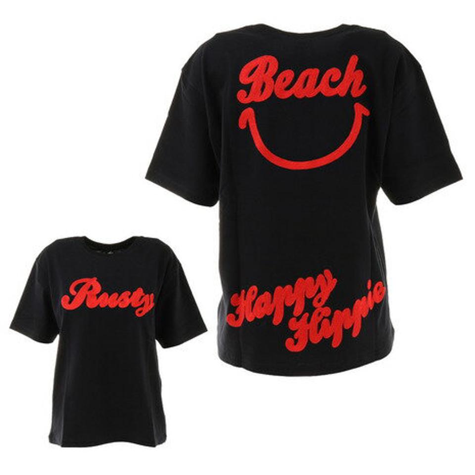 ラスティ(RUSTY)(レディース)Tシャツ レディース 半袖 ニコチャンTシャツ 9205162NVY