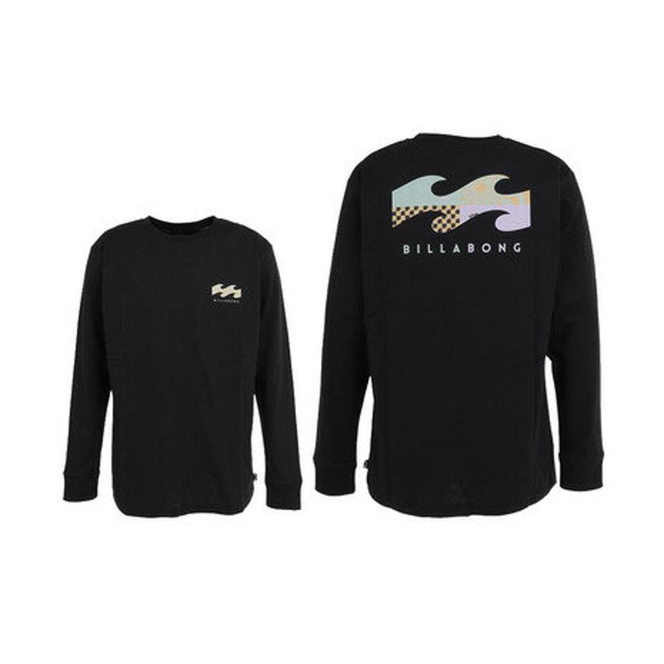 【9/10 24h限定 エントリー&対象4店舗買い回りで最大P10倍!】ビラボン(BILLABONG)(メンズ)BACK WAVE 長袖Tシャツ BC012051 BLK