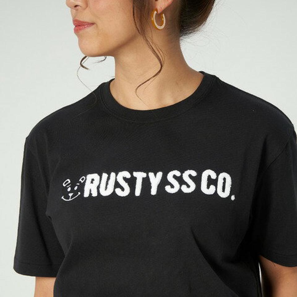 ラスティ(RUSTY)(レディース)Tシャツ レディース 半袖 アニマルモチーフTシャツ 9205152BLK