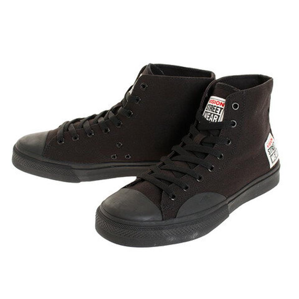 ヴィジョン（VISION）（メンズ）スニーカー VSW-8150 BLACK/BLACK カジュアルシューズ