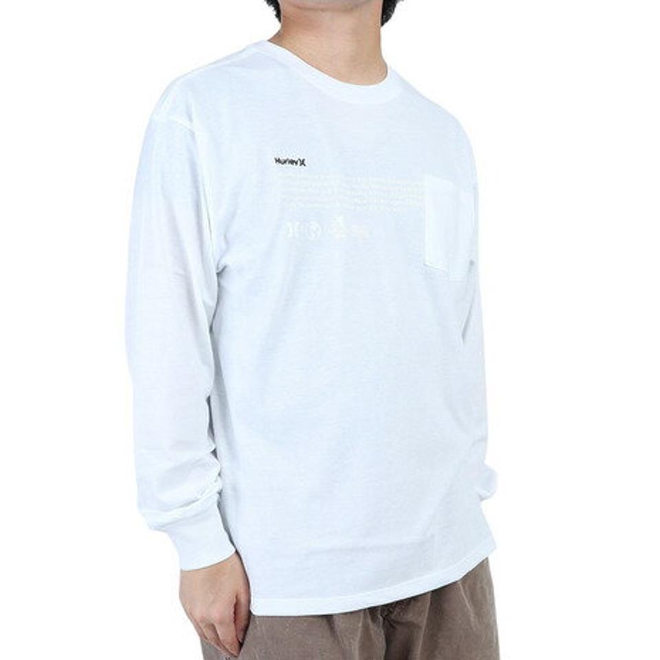 ハーレー（HURLEY）（メンズ）OAO ポケット付き 長袖Tシャツ MLS2200004-WHT