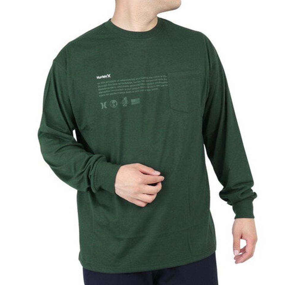 ハーレー(HURLEY)(メンズ)ONE AND ONLY ポケット 長袖Tシャツ MLS2200004-DFR