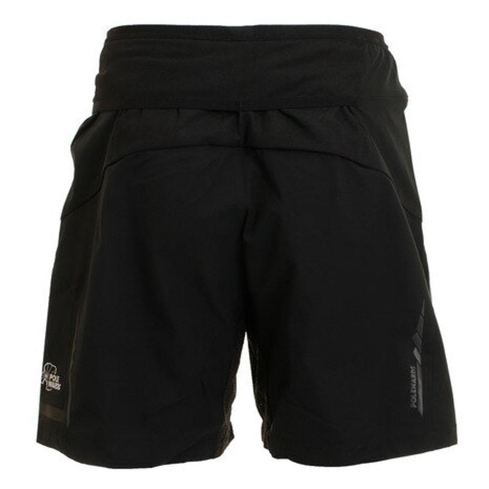 【スポーツデー エントリーでP5倍!4/3 9:59迄】POLEWARDS(メンズ)ランニング Mountain Runショーツ 5 PW2HJC22 BLK..