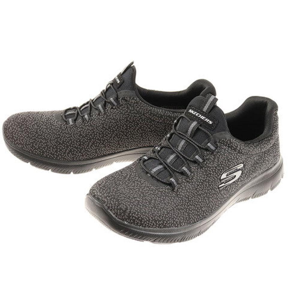 スケッチャーズ（SKECHERS） サミット フレッシュ テイク ブラック 黒 12998-BBK カジュアルシューズ ウォーキング スニーカー スリッポン （レディース）