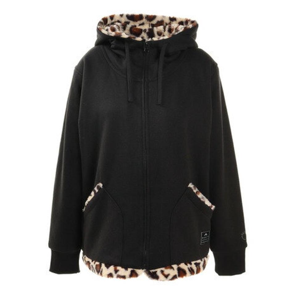 ラスティ(RUSTY) 裏総柄シャギーパーカー 9500111BKS (レディース)