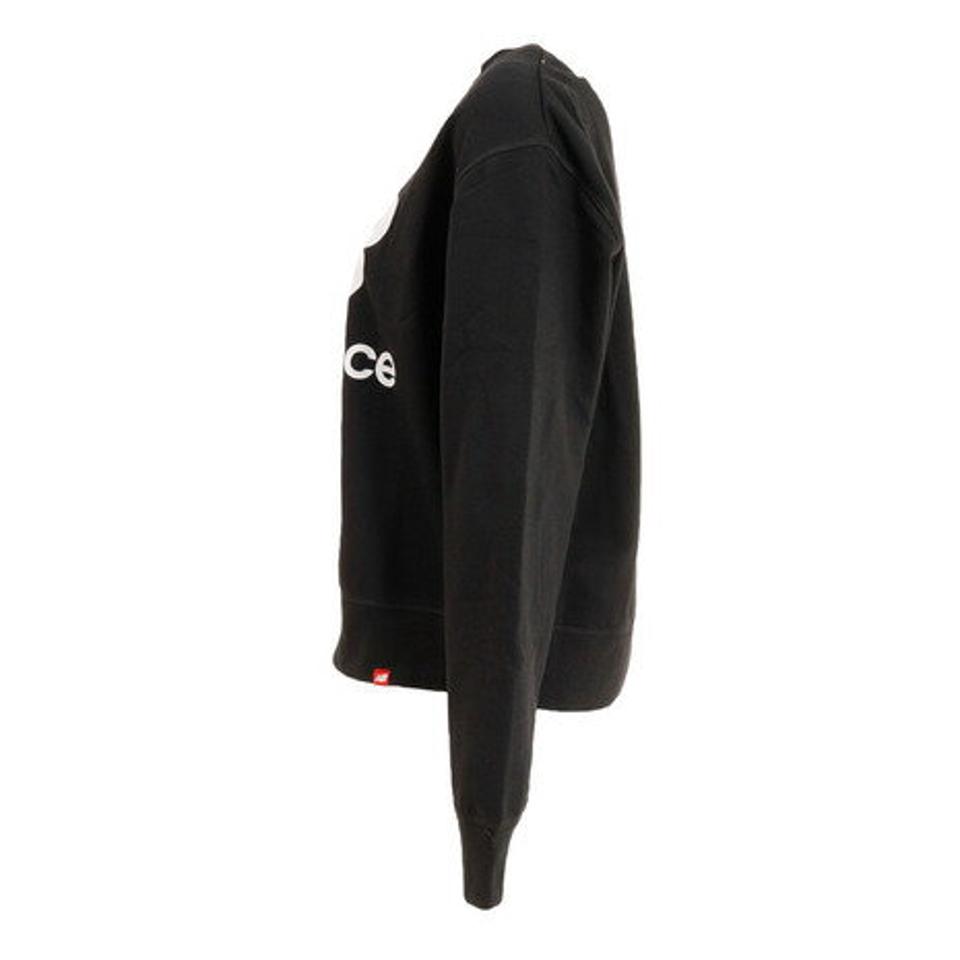 【10/26 10:00〜10/28 23:59迄 エントリー&対象3店舗買い回りで最大P10倍!】ニューバランス(new balance) スウェット クルー AWT03551BK (レディース)