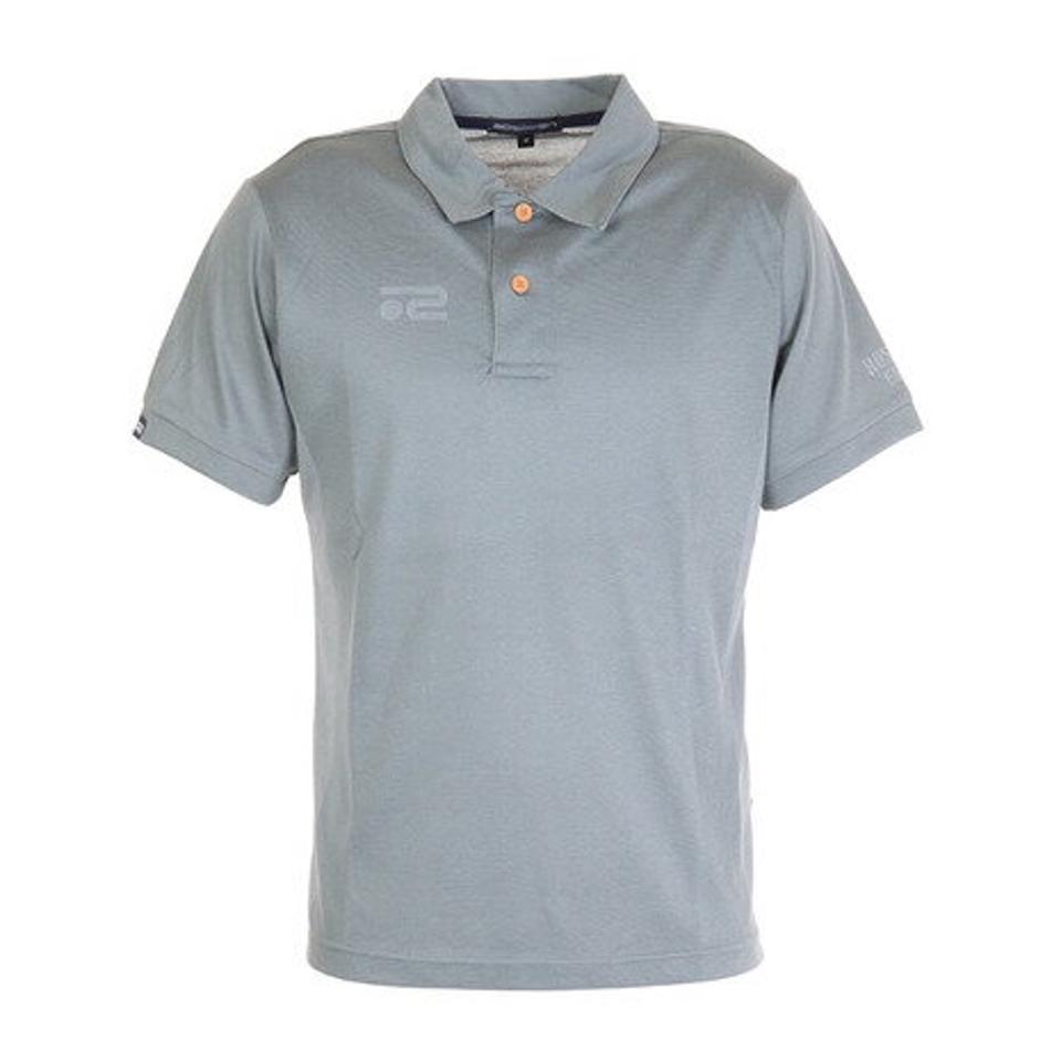 ROSASEN(メンズ)ゴルフウェア 温度調節 通気性 部分メッシュ アウトラストジャカード半袖シャツ 044-25841