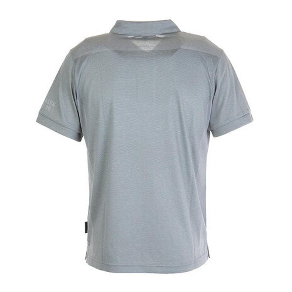 ROSASEN(メンズ)ゴルフウェア 温度調節 通気性 部分メッシュ アウトラストジャカード半袖シャツ 044-25841