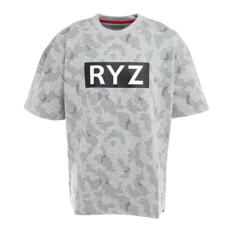 ライズ(RYZ) スクリプト ボンデッド スウェット 半袖Tシャツ 869R0CD3196 GREY (メンズ)