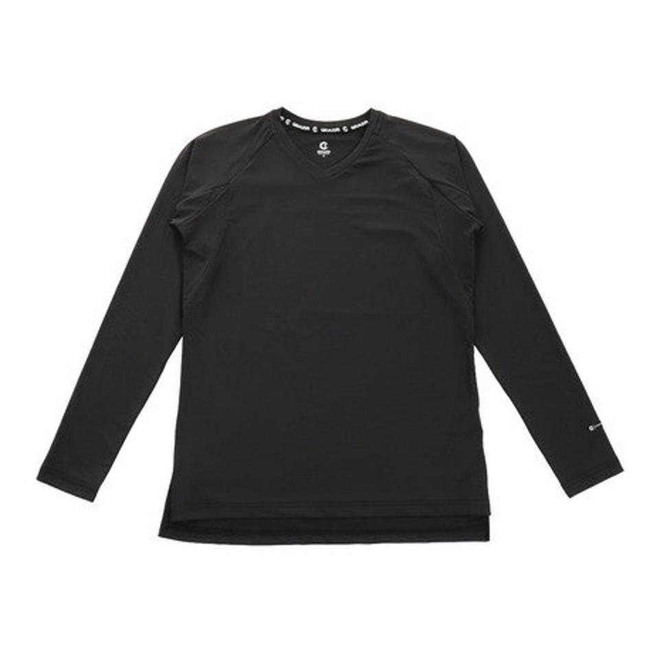 ジローム(GIRAUDM) Tシャツ レディース 長袖 ドライプラス シャインブロック 864GM1HD6836 BLK (レディース)