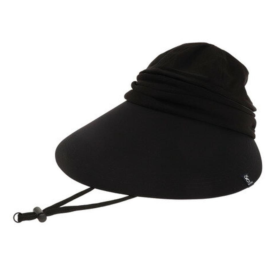 ウィッテム（HUITIEME）（レディース）帽子 レディース UV サンバイザー 2WAY バイザー HU21SST898002BLK 日よけ