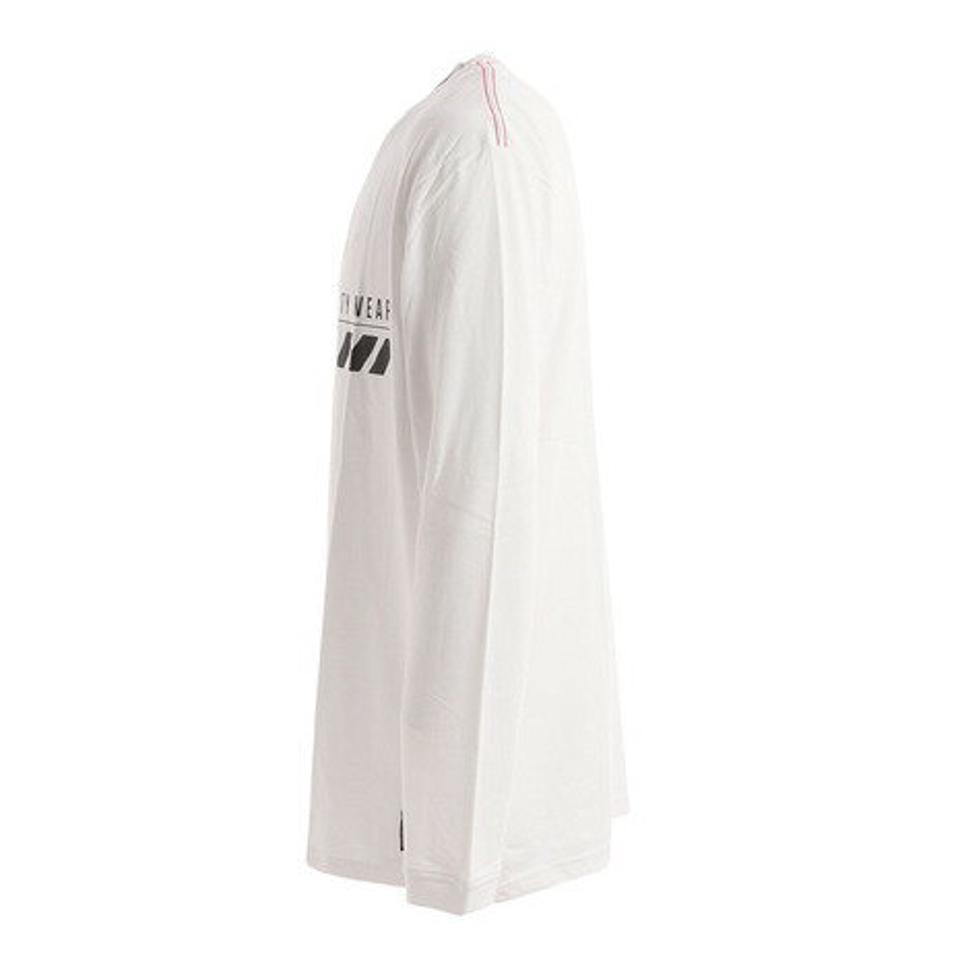 【2点10%OFFクーポン対象！8/10まで】ライズ（RYZ）（メンズ）Tシャツ メンズ 長袖 COURIER 869R9CD8733 WHT