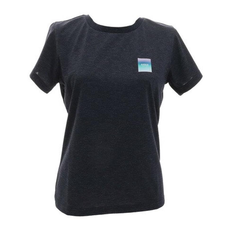 エーグル（AIGLE）（レディース）半袖Tシャツ ドライミックス ロゴTシャツ ZTF074J-075