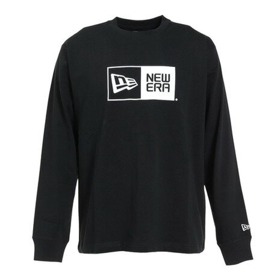 ニューエラ（NEW ERA）（メンズ）長袖 コットン Tシャツ ボックスロゴ 13334226 13334227