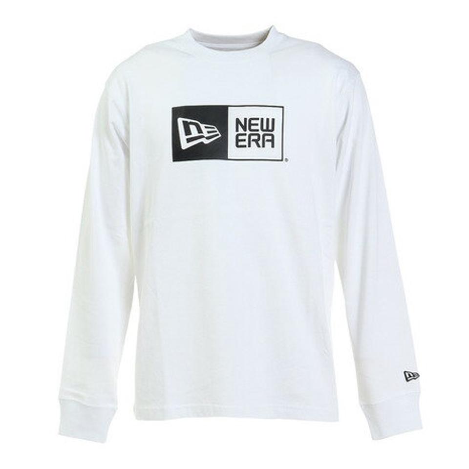 ニューエラ（NEW ERA）（メンズ）長袖 コットン Tシャツ ボックスロゴ 13334226