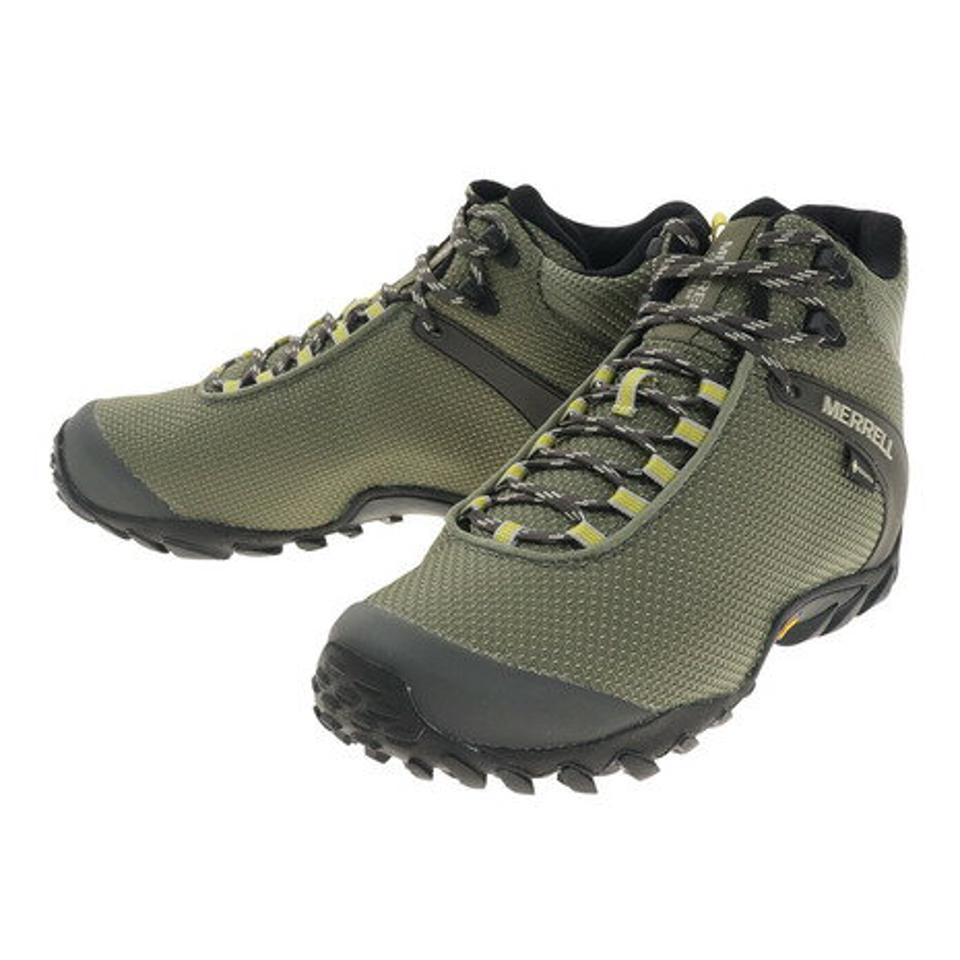 メレル（MERRELL） トレッキングシューズ ハイカット 登山靴 カメレオン 8 ストーム ミッド ゴアテックス 034091 LICHEN （メンズ）