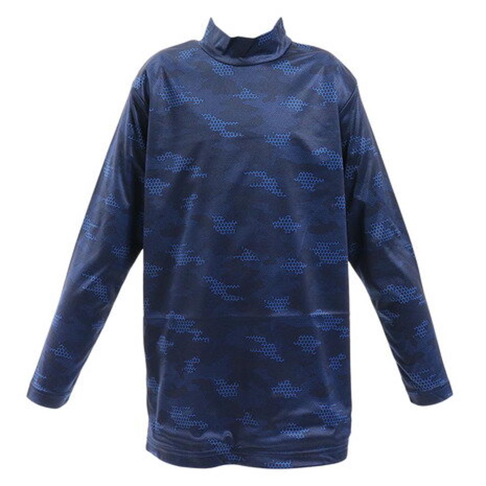 エーシーピージー(ACPG)(キッズ)ジュニア ウインドクロス 防風 長袖ハイネックシャツ カモ 893PA9ASC5010NVY