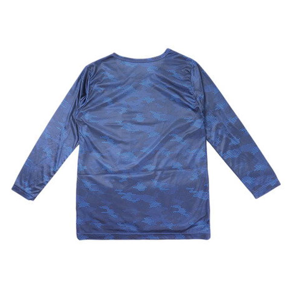 エーシーピージー(ACPG)(キッズ)ジュニア ウインドクロス 防風 長袖クルーシャツ カモ 893PA9ASC5009NVY