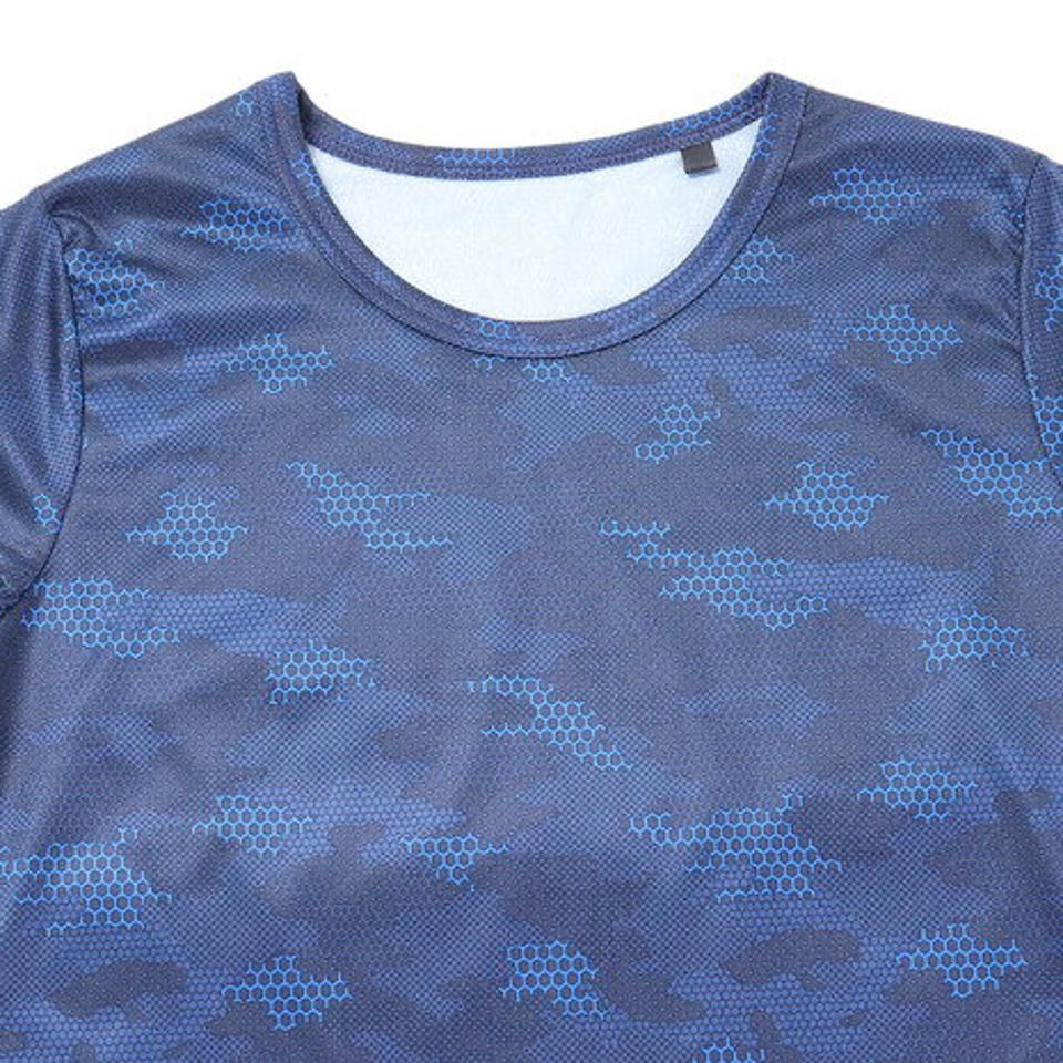 エーシーピージー(ACPG)(キッズ)ジュニア ウインドクロス 防風 長袖クルーシャツ カモ 893PA9ASC5009NVY