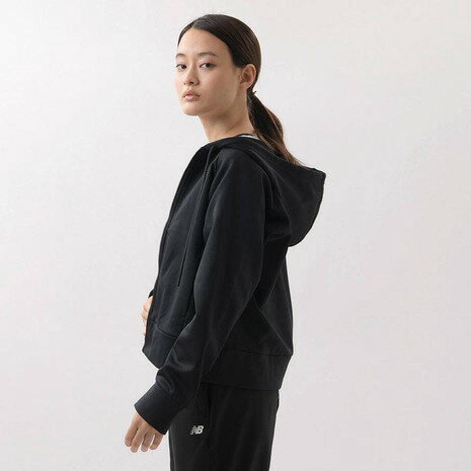 ニューバランス(new balance)(レディース)テックフリース フルジップ パーカー AWJ03145BK