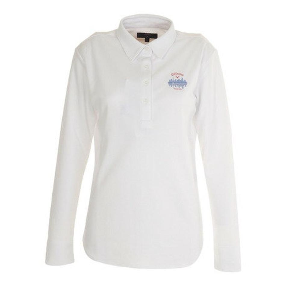 キャロウェイ(CALLAWAY)(レディース)ゴルフウェア ポロシャツ レディース 長袖鹿の子ボタンダウンシャツ 241-0133800-030