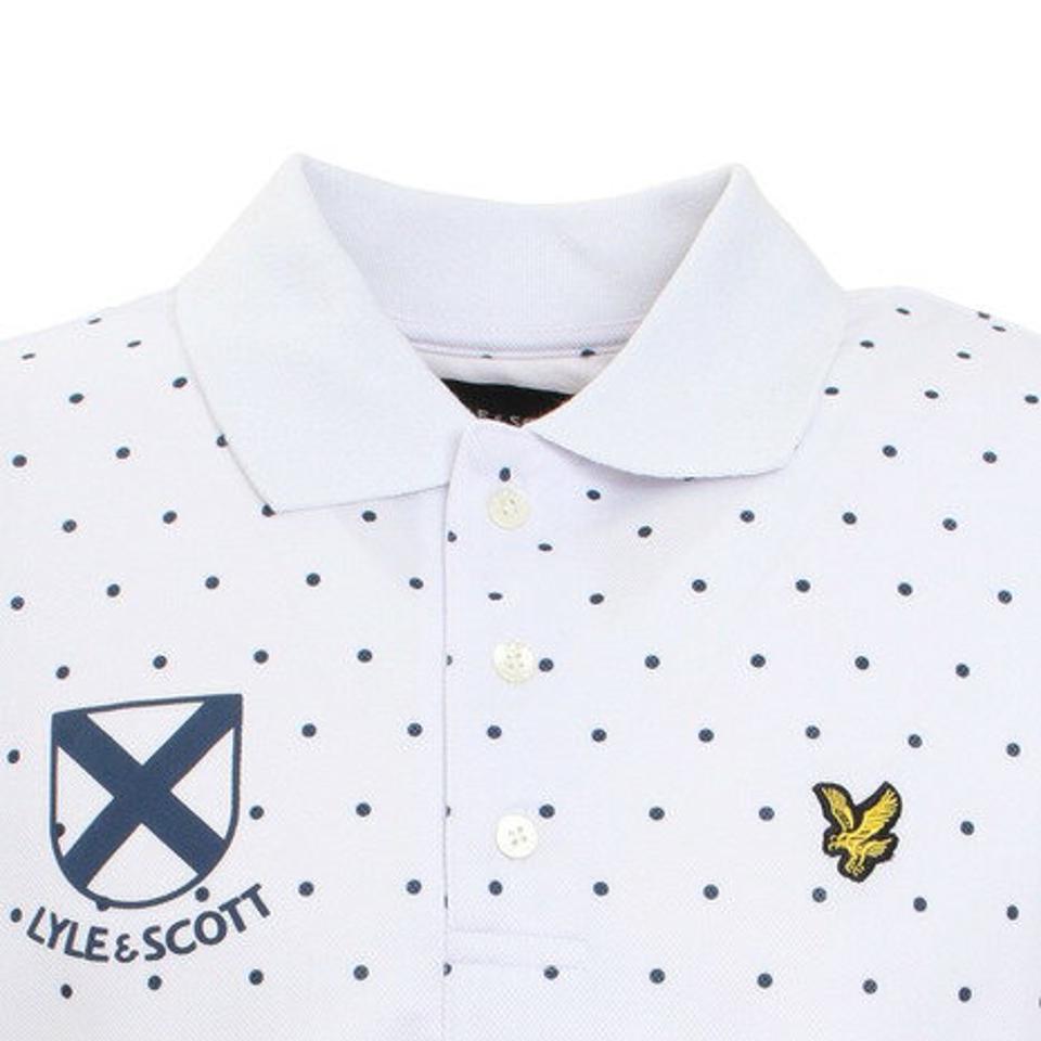 ライルアンドスコット(LYLE&SCOTT)(メンズ)ゴルフウェア PIQUE 半袖ポロシャツ LSM-0A-AP04-WHITE