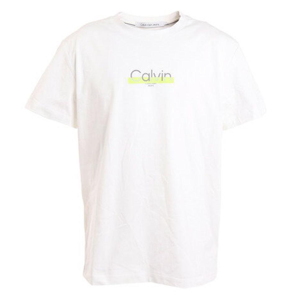 CALVINKLEIN JEANS （CALVINKLEIN JEANS ） A-SS REG CKLG TAPE Tシャツ J30J320570-YAF （メンズ）